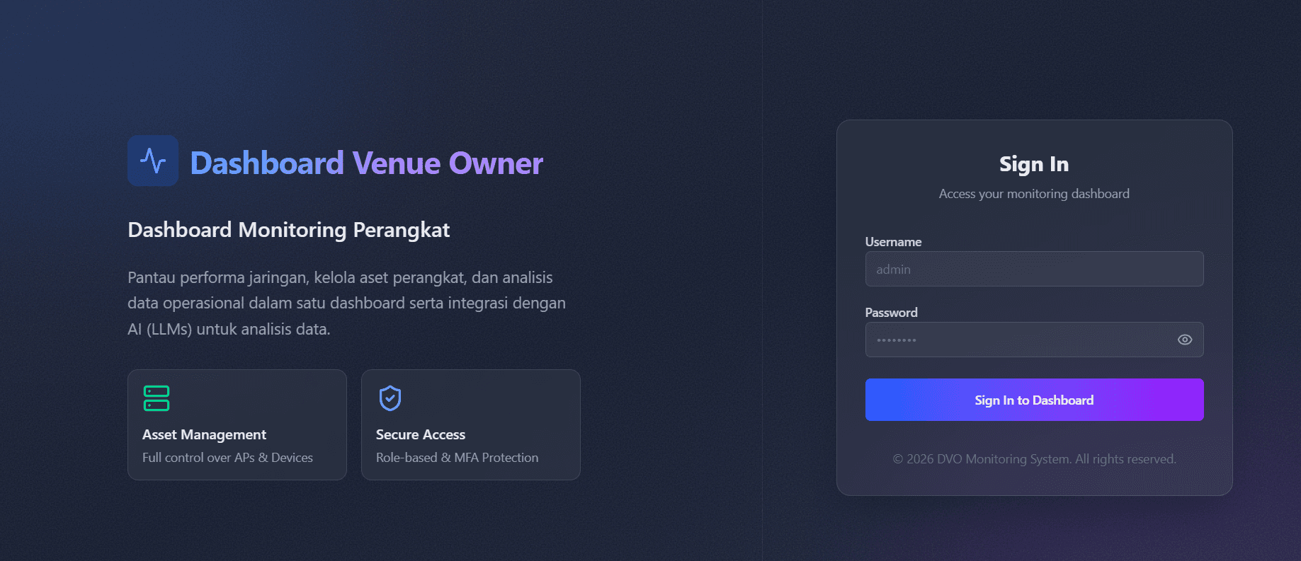 MSO Dashboard Venue & Dashboard Fraud WMS - Image 1